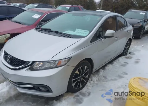2013 Honda Civic Ex-L from USA, damaged, VIN 2HGFB2F98DH555206